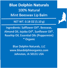 Load image into Gallery viewer, 100% Natural Beeswax Lip Balm